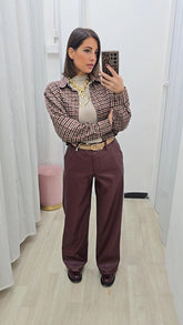 Camicia Crop Quadretti
